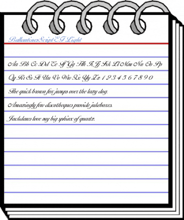 BallantinesScriptEF Light Font
