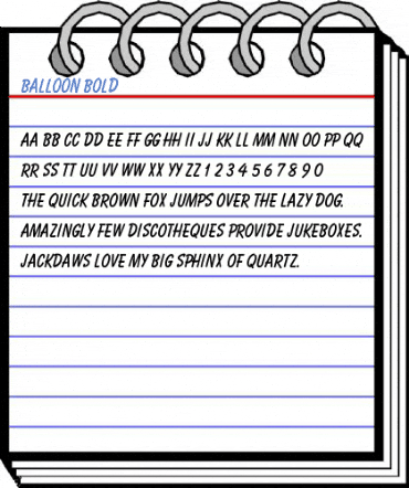 Balloon Bold Font