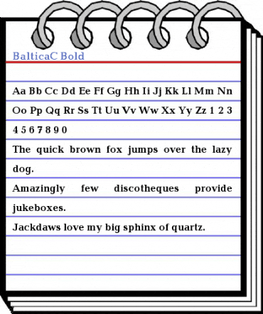 BalticaC Bold Font