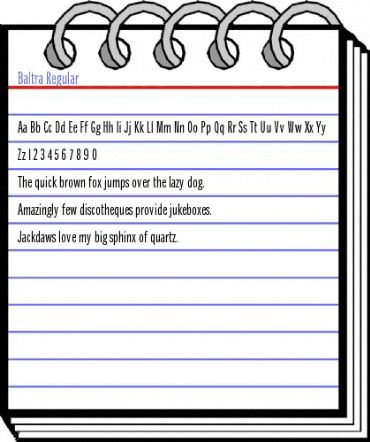Baltra Regular Font