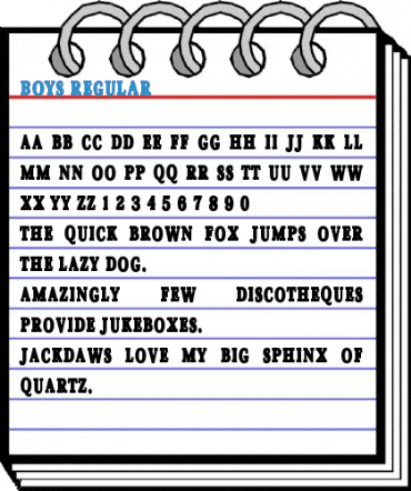 Boys Regular Font