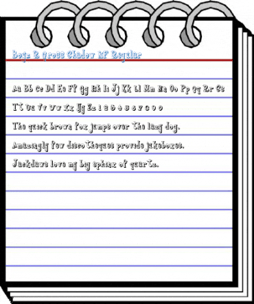 Boyz R Gross Shadow NF Regular Font
