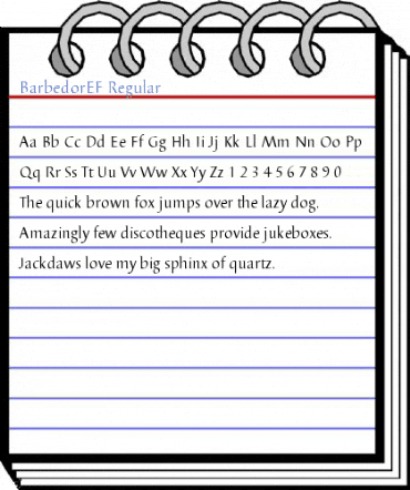 BarbedorEF Regular Font