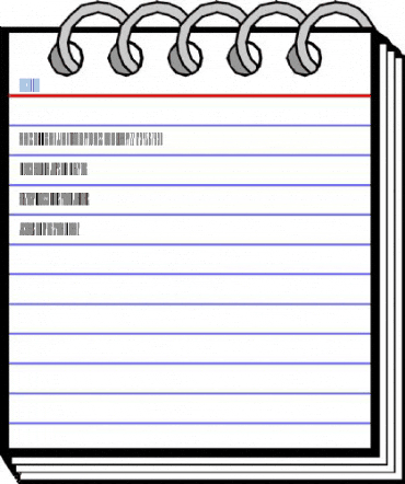 Barcode Four Font