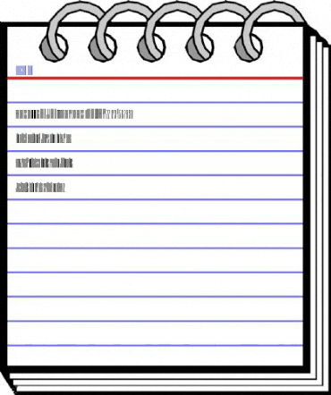 Barcode Three Font