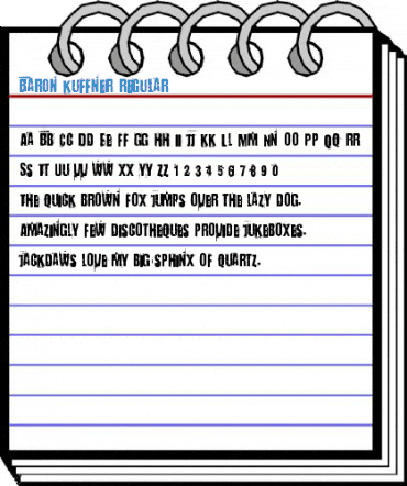 Baron Kuffner Regular Font