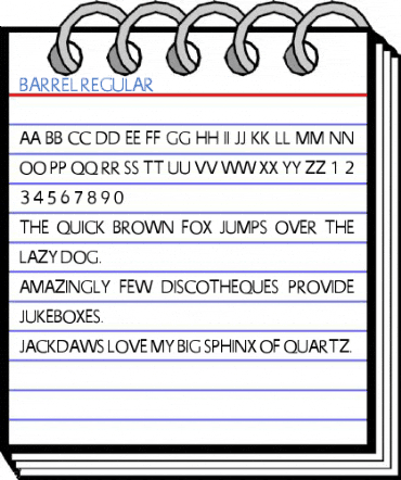 Barrel Regular Font