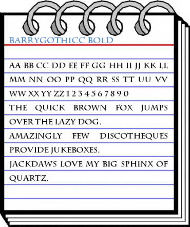 BarryGothicC Font