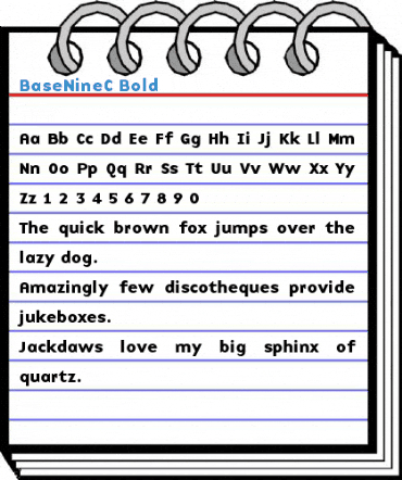 BaseNineC Bold Font