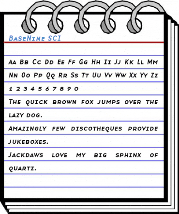 BaseNine SCI Font