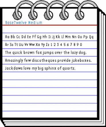 BaseTwelve Medium Font