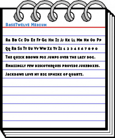 BaseTwelve Medium Font