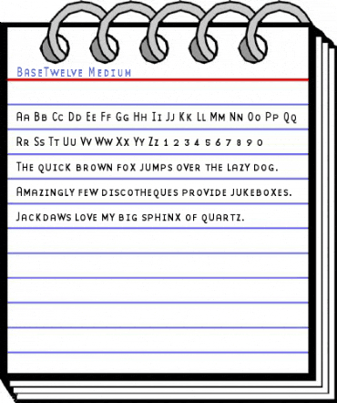 BaseTwelve Medium Font