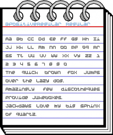 BpositiveRegular Regular Font