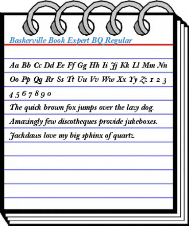 Baskerville Book Expert BQ Regular Font