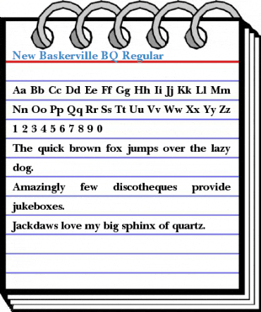 New Baskerville BQ Regular Font