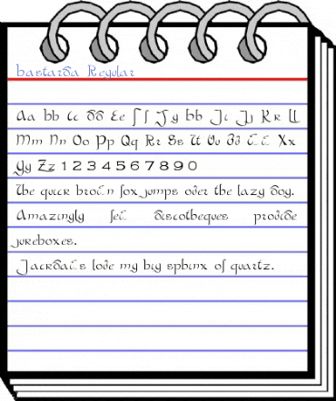 Bastarda Regular Font