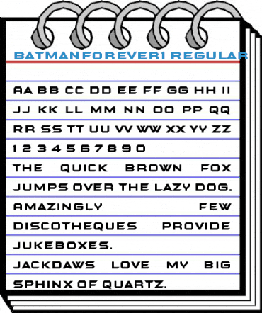 BatmanForever1 Regular Font