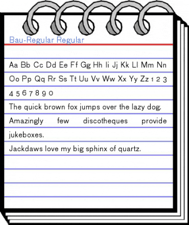 Bau-Regular Regular Font