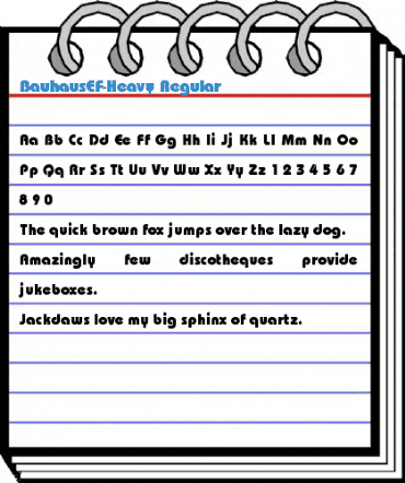 BauhausEF-Heavy Regular Font