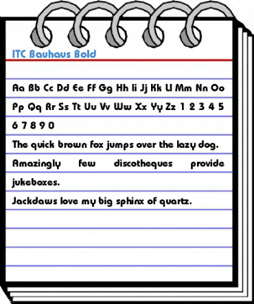 ITC Bauhaus Bold Font