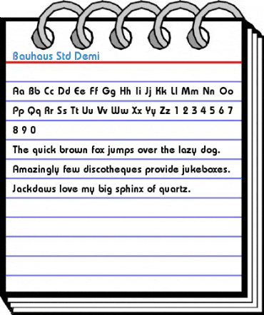 Bauhaus Std Demi Font