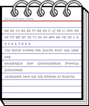 Baukasten Five Font