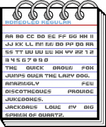 BDMedLed Regular Font