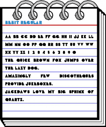 Bebit Regular Font