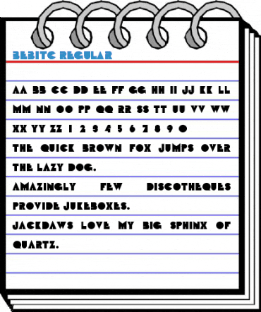 BebitC Regular Font
