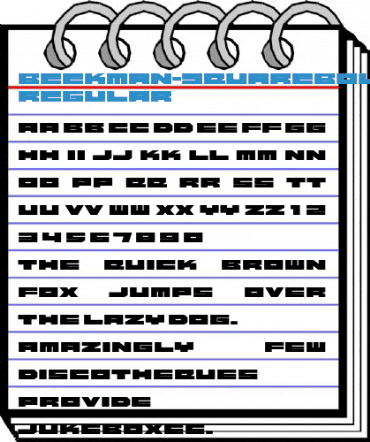 Beekman-SquareBold Regular Font