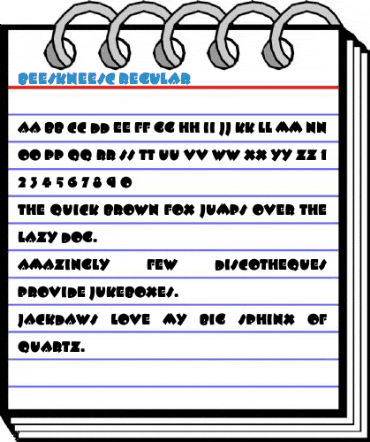 BeeskneesC Regular Font