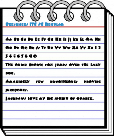 Beesknees ITC SC Regular Font