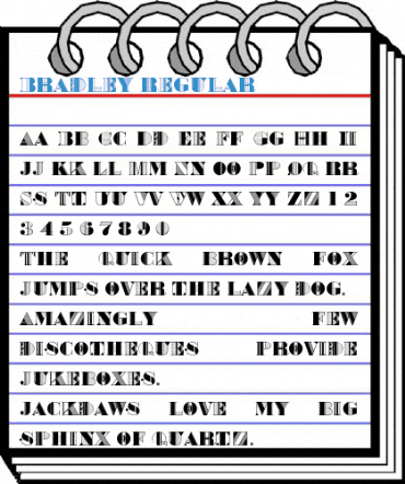 Bradley Regular Font