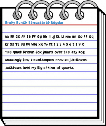 Brady Bunch Remastered Regular Font