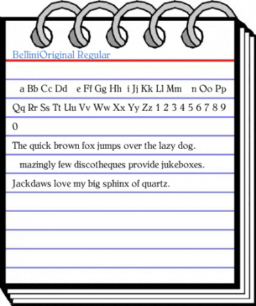 BelliniOriginal Regular Font