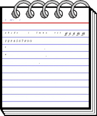Bell MT Italic Expert Font