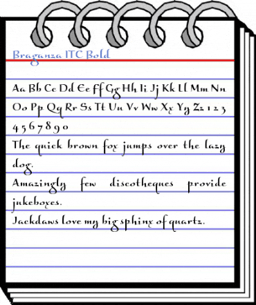 Braganza ITC Bold Font