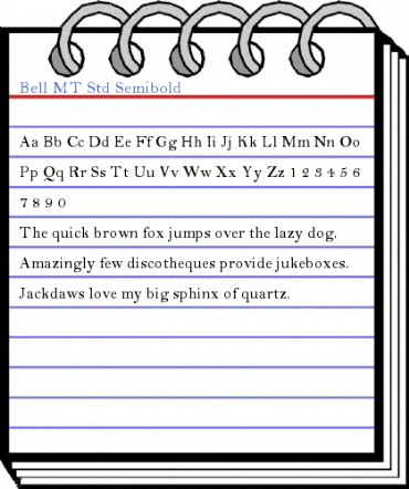 Bell MT Std Semibold Font