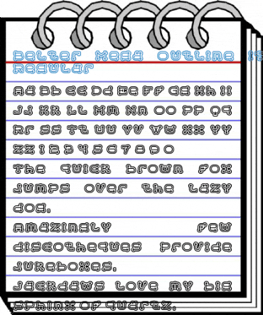 Belter Mega Outline ITC Std Regular Font