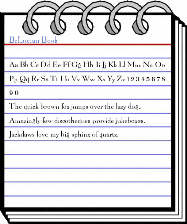 BeLucian Book Font
