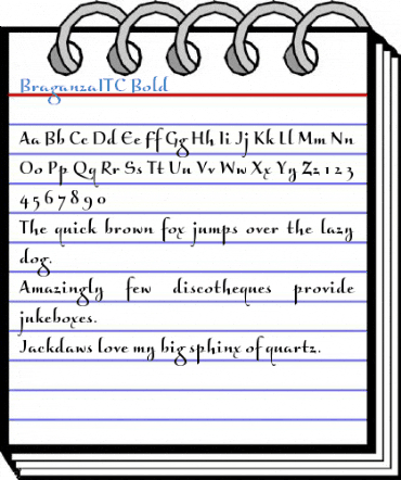 BraganzaITC Bold Font