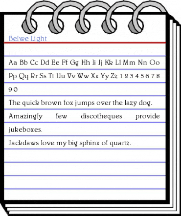 Belwe Light Font