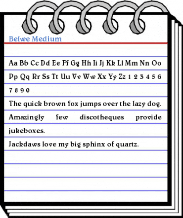 Belwe Medium Font