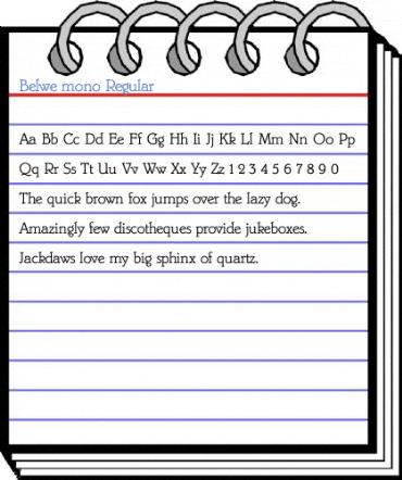 Belwe mono Regular Font