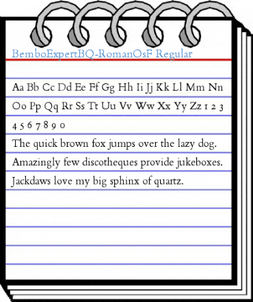 BemboExpertBQ-RomanOsF Regular Font