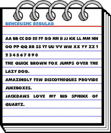 BenCrushC Regular Font