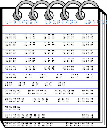 Braille Outline Regular Font