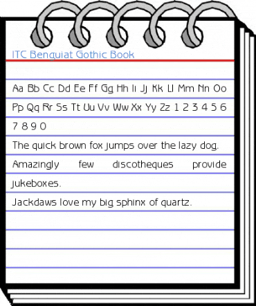 ITC Benguiat Gothic Book Font