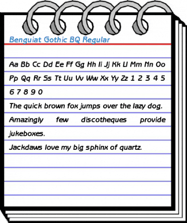 Benguiat Gothic BQ Regular Font